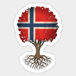 Tree of Life with Norwegian Flag Sticker